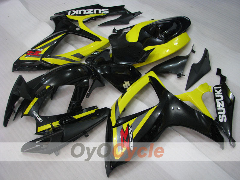 Kit de carénage à injection pour GSX R750 06-07 - Jaune - Style d'origine #OYO87901325