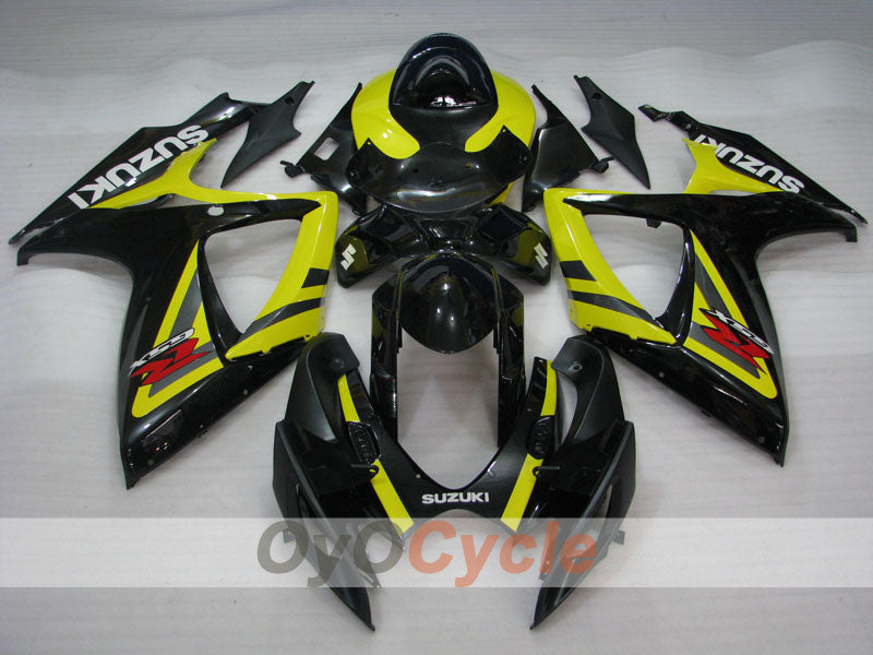 Kit de carénage à injection pour GSX R750 06-07 - Jaune - Style d'origine #OYO87901325