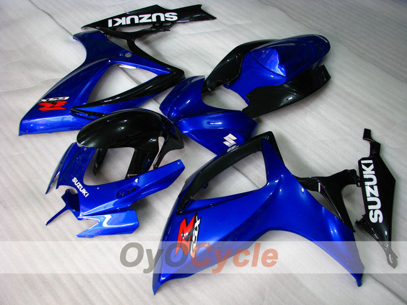 Kit de carénages injectés pour GSX R600 06-07 - Bleu, Noir - Style usine #OYO87901558 Image secondaire du produit