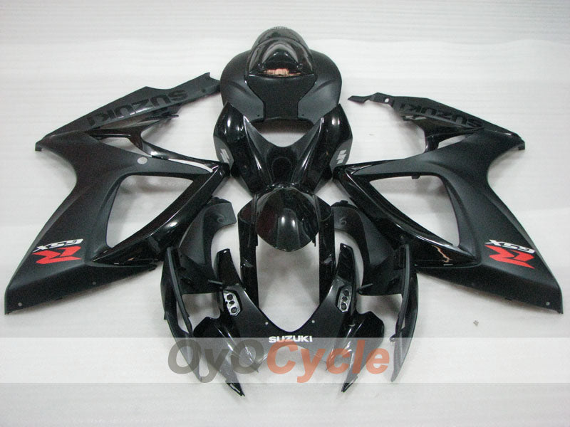 Kit de carénages injectés pour GSX R600 06-07 - Noir, Mat - Style usine #OYO87901559