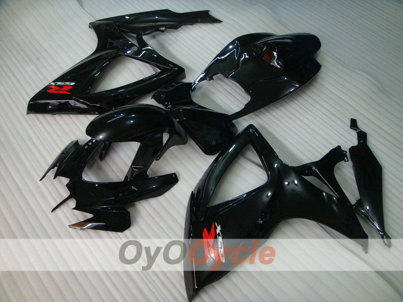 Kit de carénages injectés pour GSX R600 06-07 - Noir - Style usine #OYO87901560