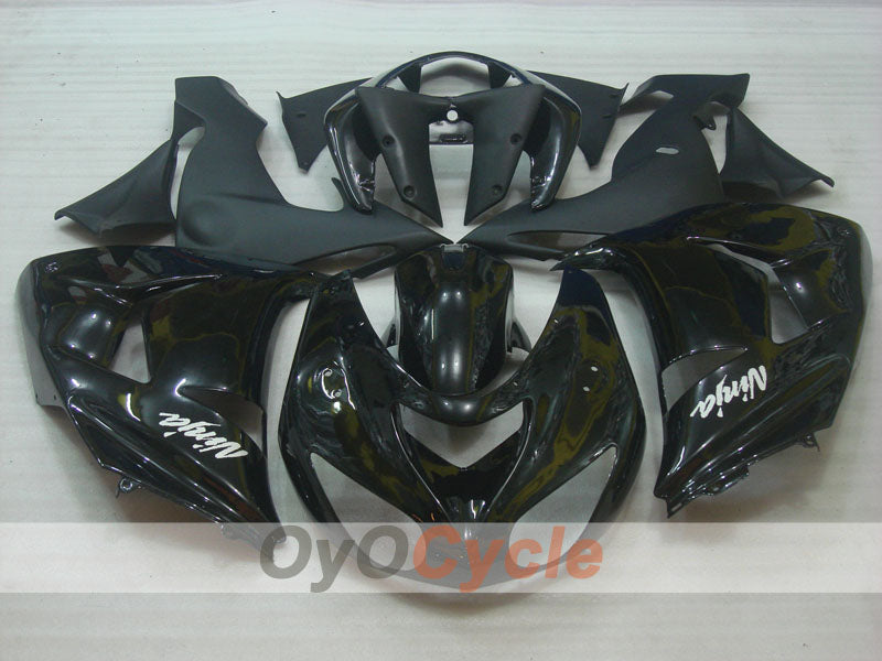 Kit de carénages à injection pour NINJA ZX-10R 06-07 - Noir, Gris - Style usine #OYO87901582