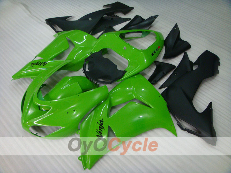 Kit de carénages à injection pour NINJA ZX-10R 06-07 - Vert, Noir - Style usine #OYO87901584