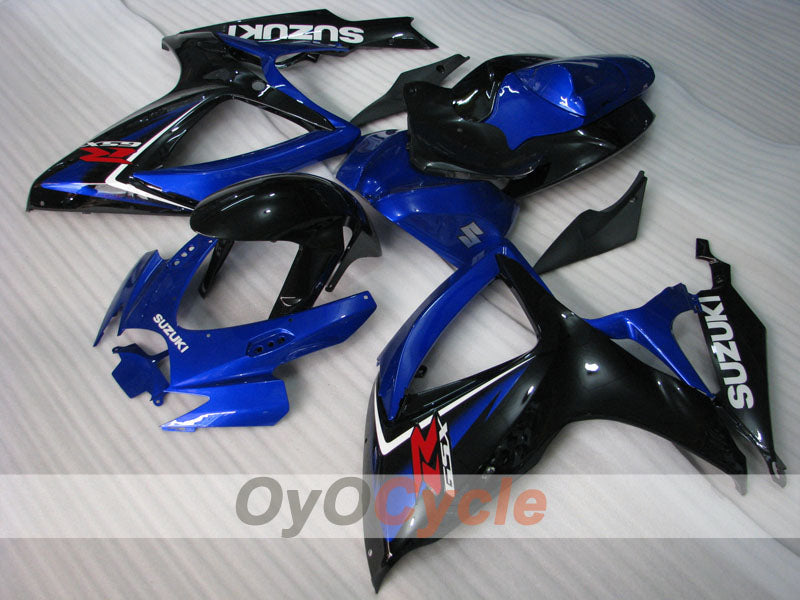 Kit de carénage à injection pour GSX R750 06-07 - Bleu, Noir - Style d’origine #OYO87901347