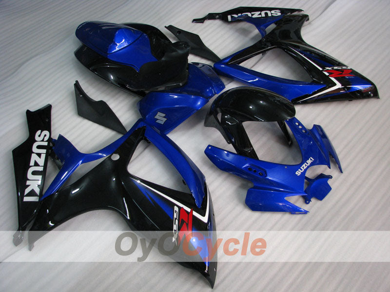 Kit de carénage à injection pour GSX R750 06-07 - Bleu, Noir - Style d’origine #OYO87901347