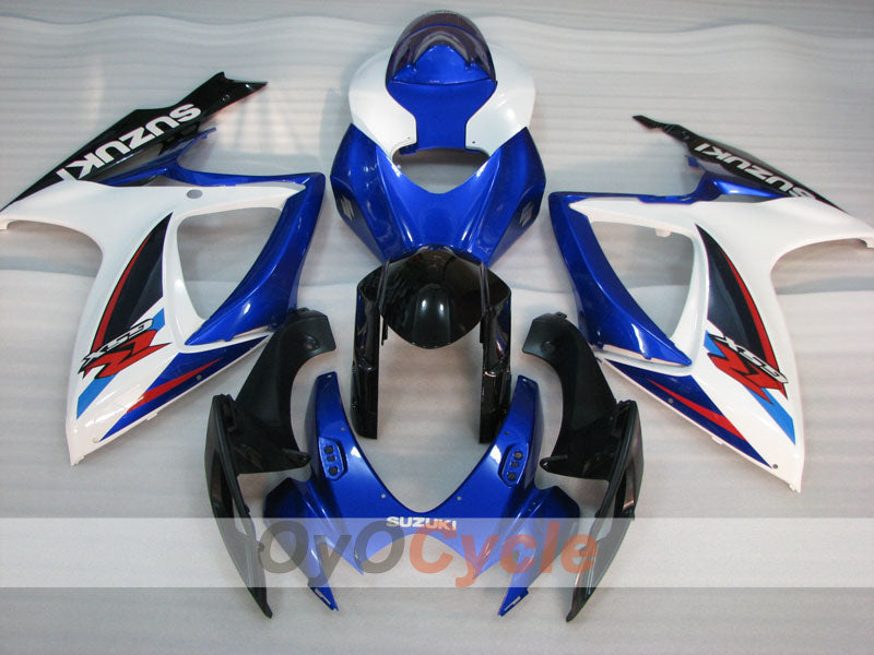Kit de carénage à injection pour GSX R600 06-07 - Bleu, Noir - Style d'origine #OYO87901587