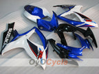 Kit de carénage à injection pour GSX R750 06-07 - Bleu, Blanc - Style d’origine #OYO87901348