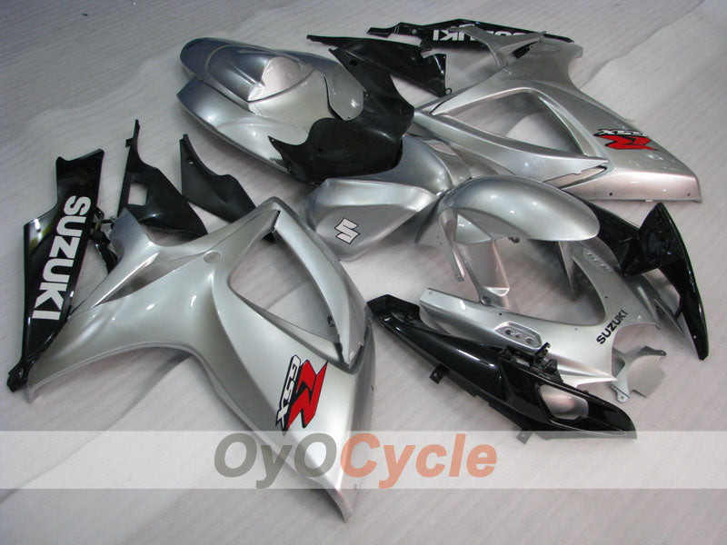 Kit de carénage à injection pour GSX R750 06-07 - Noir, Gris - Style d’origine #OYO87901349