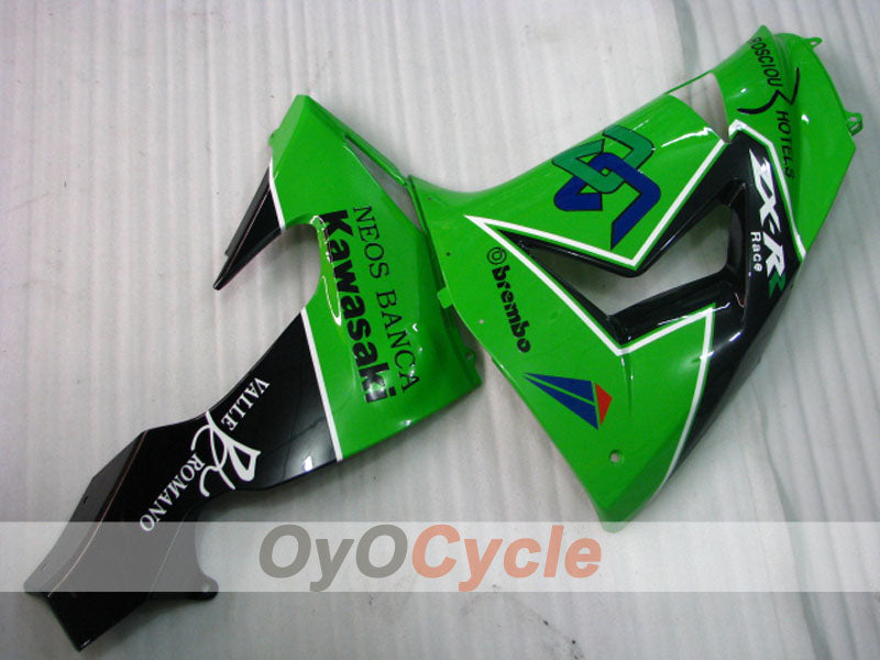 Kit de carénage à injection pour NINJA ZX-10R 06-07 - Vert, Noir - Style d'origine #OYO87901589