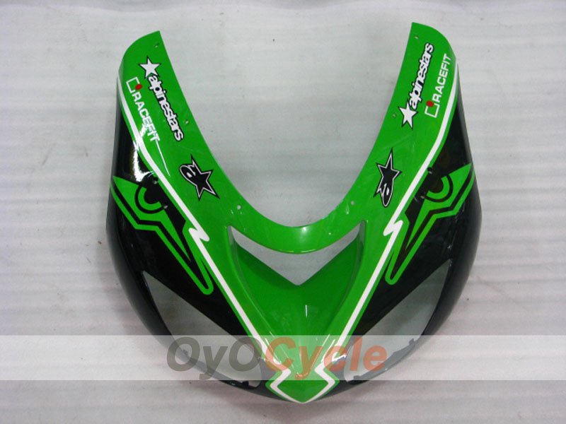 Kit de carénage à injection pour NINJA ZX-10R 06-07 - Vert, Noir - Style d'origine #OYO87901589