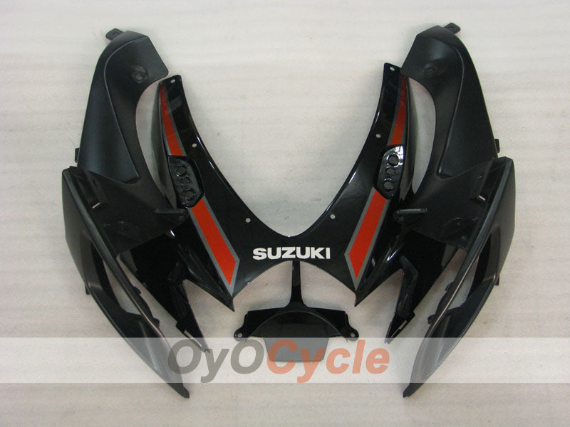 Kit de carénage à injection pour GSX R600 06-07 - Rouge, Noir - Style d'origine #OYO87901592