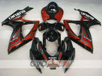 Kit de carénage à injection pour GSX R600 06-07 - Rouge, Noir - Style d'origine #OYO87901592