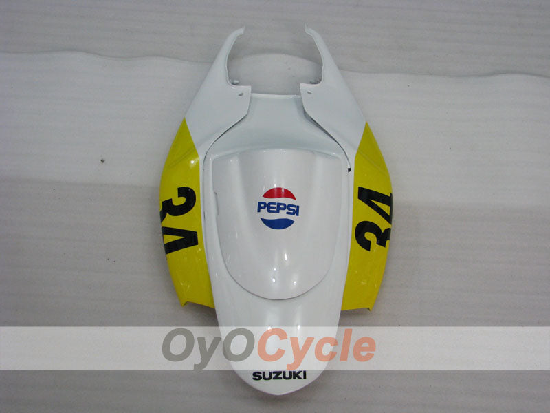 Kit de carénage à injection pour GSX R600 06-07 - Jaune, Blanc - MICHELIN, MOTUL, PEPSI #OYO87901596