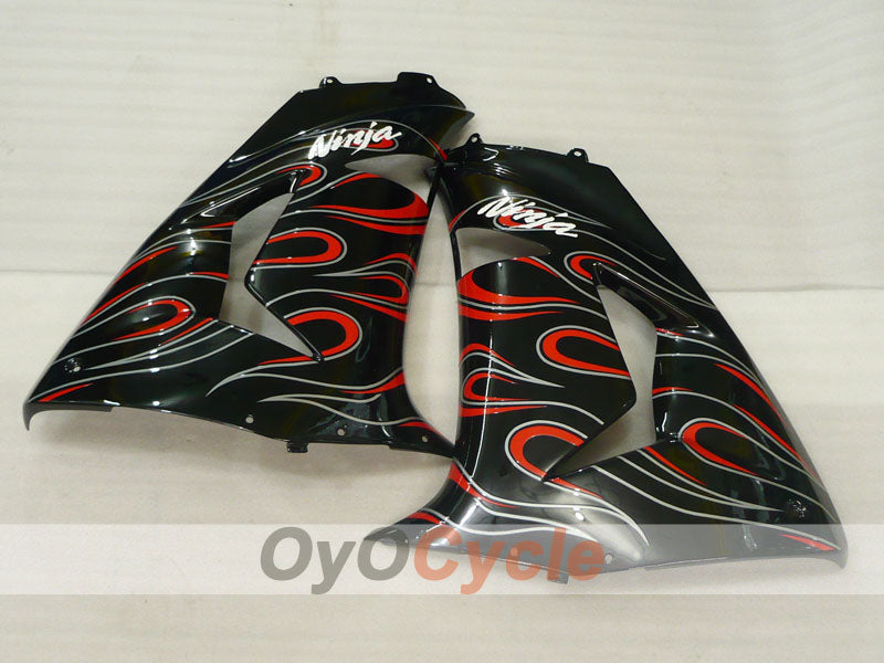 Kit de carénage à injection pour NINJA ZX-10R 06-07 - Blanc, Noir - Flamme #OYO87901599