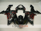 Kit de carénage à injection pour NINJA ZX-10R 06-07 - Blanc, Noir - Flamme #OYO87901599