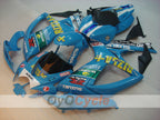 Kit de carénage à injection pour GSX R600 06-07 - Bleu, Noir - DUNLOP, Rizla+ #OYO87901601