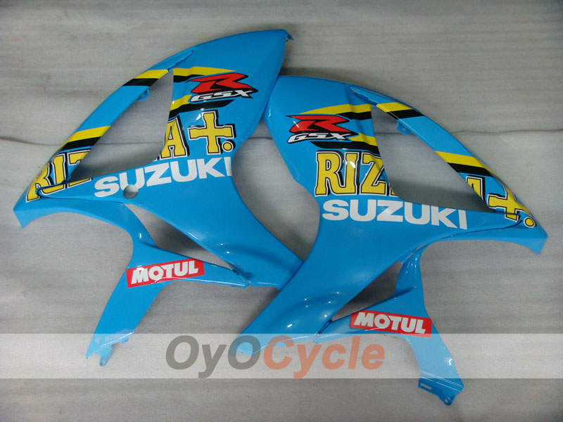 Kit de carénage à injection pour GSX R750 06-07 - Bleu, noir - Rizla+ #OYO87901370
