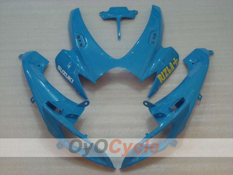 Kit de carénage à injection pour GSX R600 06-07 - Bleu, Noir - MOTUL, Rizla+ #OYO87901603