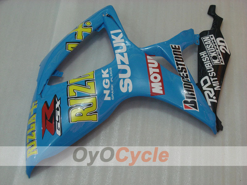 Carénage latéral gauche et droit pour Suzuki GSXR600 06-07 #OYO87909554