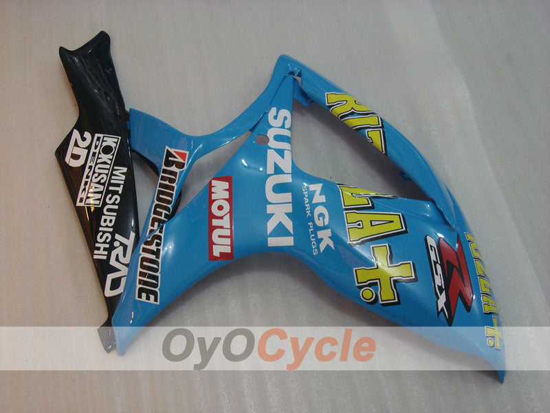 Kit de carénage à injection pour GSX R750 06-07 - Bleu, noir - Rizla+ #OYO87901372