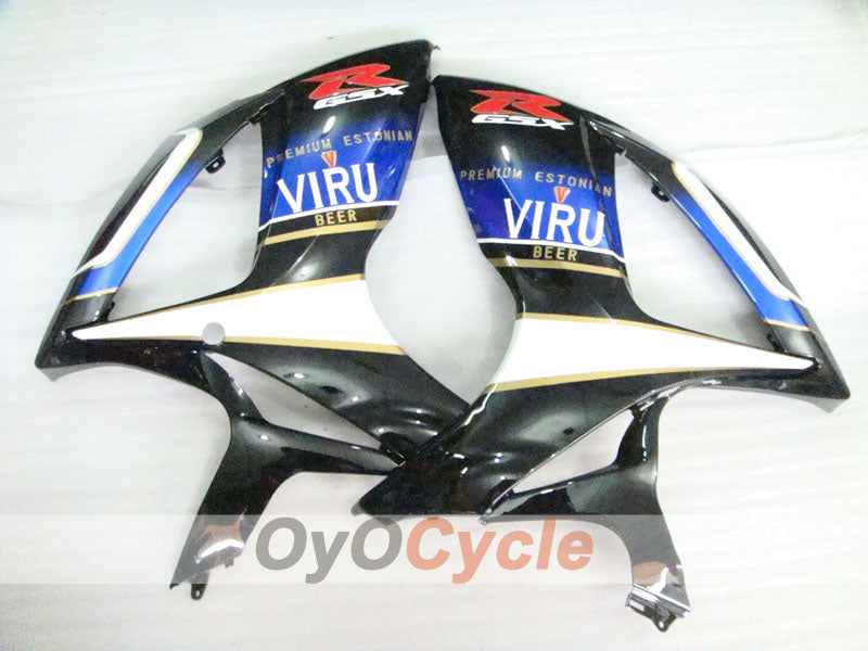 Kit de carénage à injection pour GSX R750 06-07 - Blanc, noir - VIRU #OYO87901373