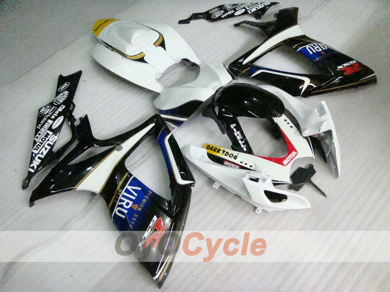 Kit de carénage à injection pour GSX R750 06-07 - Blanc, noir - VIRU #OYO87901373 Image principale du produit