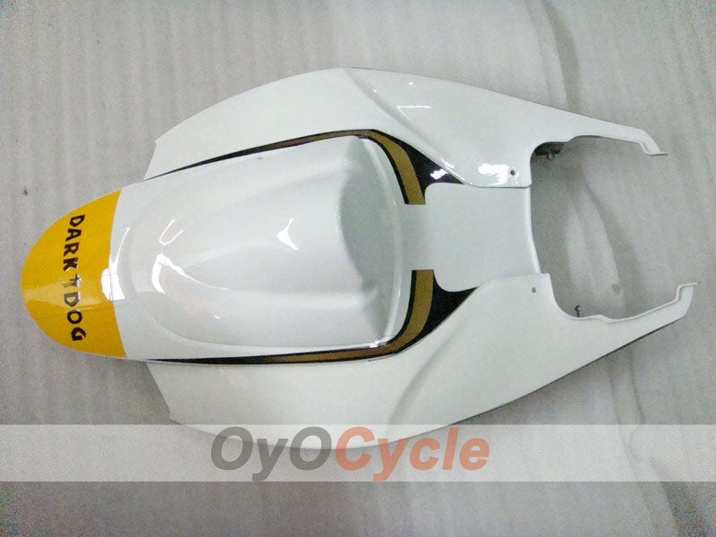 Kit de carénage à injection pour GSX R750 06-07 - Blanc, noir - VIRU #OYO87901373