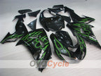 Kit de carénage à injection pour NINJA ZX-10R 06-07 - Vert, Noir - Flamme #OYO87901610