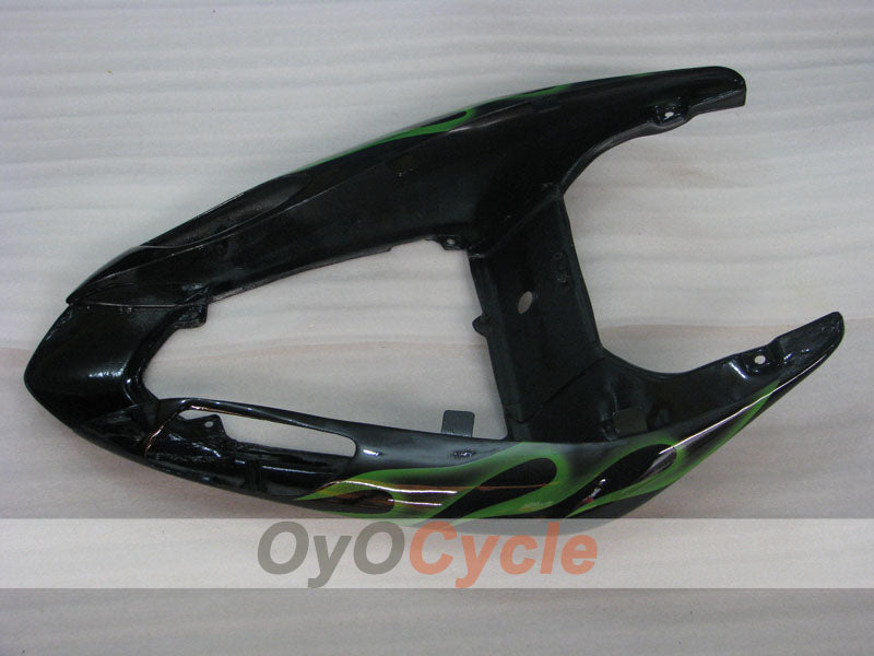 Kit de carénage à injection pour NINJA ZX-10R 06-07 - Vert, Noir - Flamme #OYO87901610