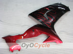 Kit de carénage à injection pour NINJA ZX-10R 06-07 - Rouge, Noir - Flame #OYO87901612