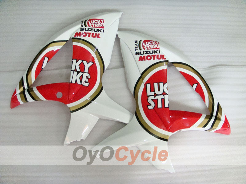 Kit de carénage à injection pour GSX R750 08-10 - Rouge, Blanc - Lucky Strike #OYO87901454