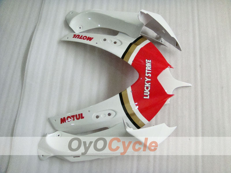 Kit de carénage à injection pour GSX R750 08-10 - Rouge, Blanc - Lucky Strike #OYO87901454