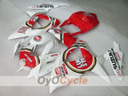Kit de carénage à injection pour GSX R750 08-10 - Rouge, Blanc - Lucky Strike #OYO87901454