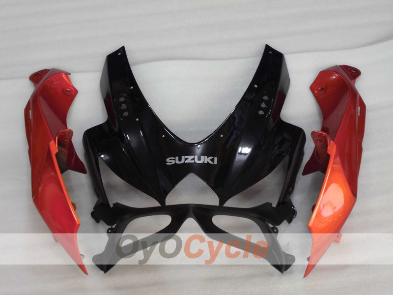 Kit de carénage injecté pour GSX R750 08-10 - Rouge, Noir - Style d’origine #OYO87901398