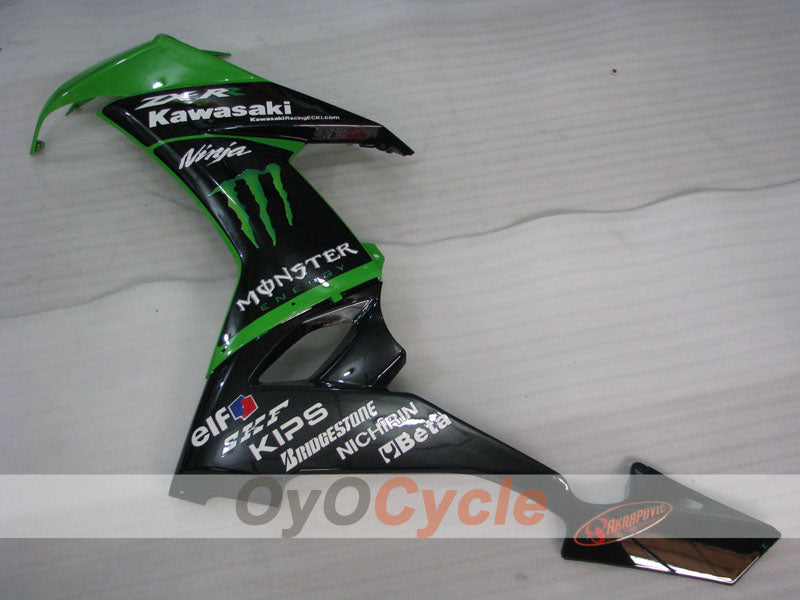 Kit de carénage à injection pour NINJA ZX-10R 08-10 - Vert, Noir - Monster #OYO87901654