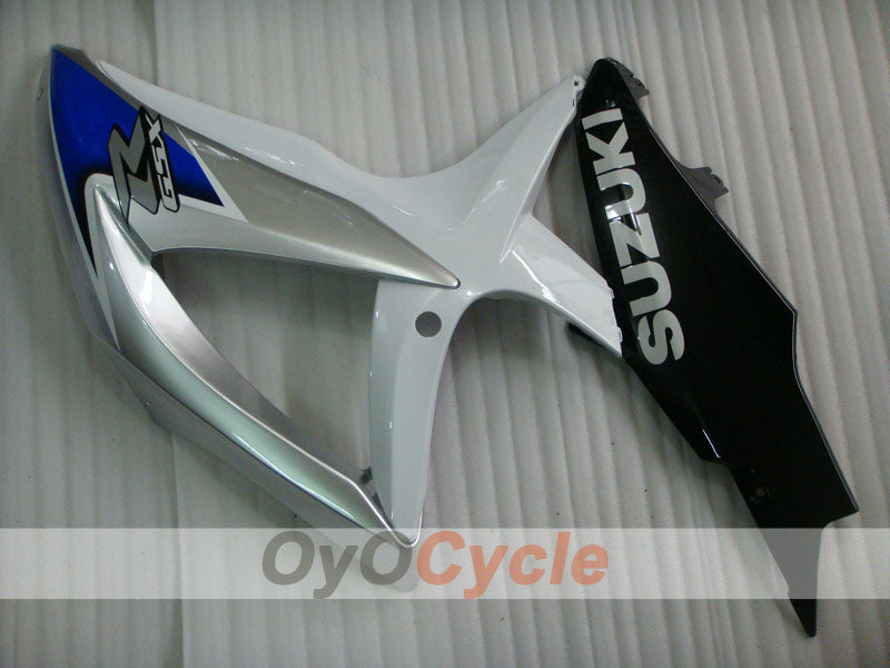 Kit de carénage à injection pour GSX R600 08-10 - Blanc, Noir - Style d'origine #OYO87901656