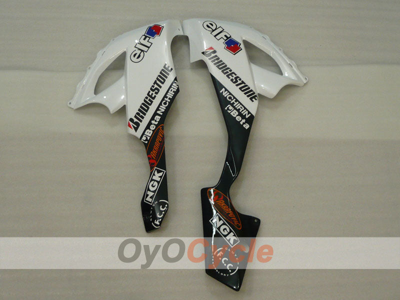 Kit de carénage à injection pour NINJA ZX-10R 08-10 - Blanc, Noir - Monster #OYO87901659