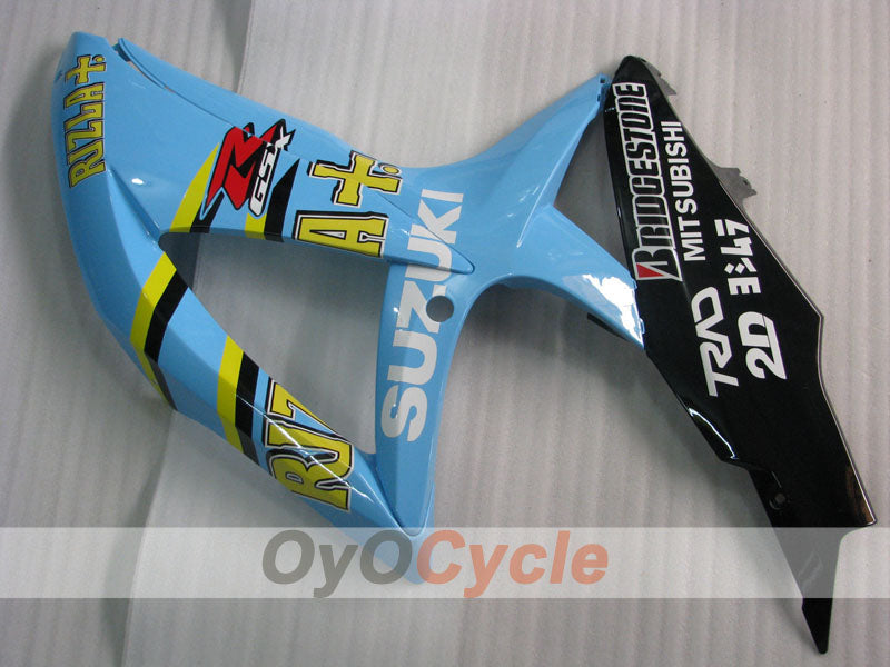 Kit de carénage à injection pour GSX R600 08-10 - Bleu, Noir - Rizla+ #OYO87901674
