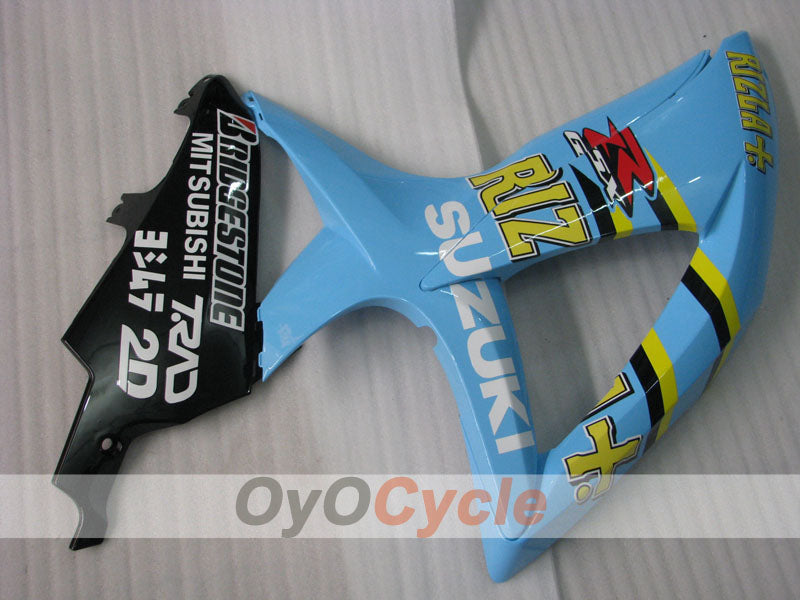 Kit de carénage à injection pour GSX R600 08-10 - Bleu, Noir - Rizla+ #OYO87901674