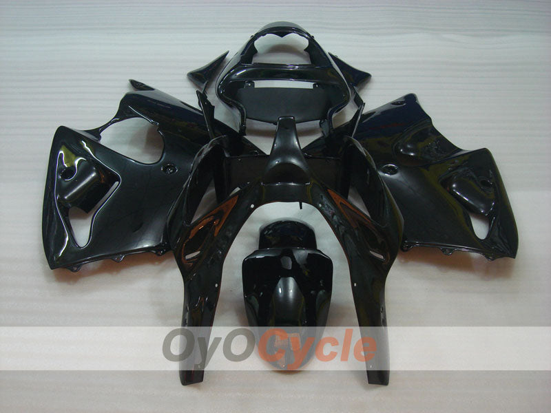 Kit de carénage à injection pour NINJA ZX-6R 00-02 - Noir - Style usine #OYO87901680