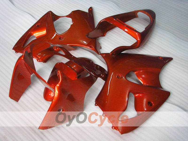 Kit de carénage à injection pour NINJA ZX-6R 00-02 - Rouge - Style usine #OYO87901687