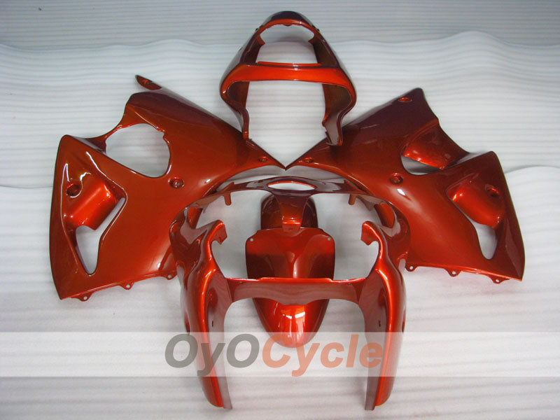 Kit de carénage à injection pour NINJA ZX-6R 00-02 - Rouge - Style usine #OYO87901687