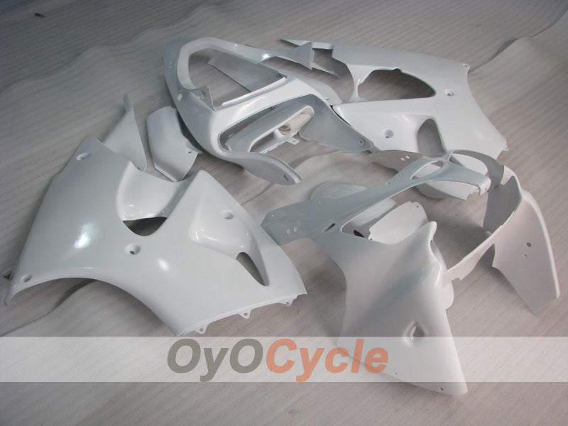 Kit de carénage à injection pour NINJA ZX-6R 00-02 - Blanc - Style d'usine #OYO87901689