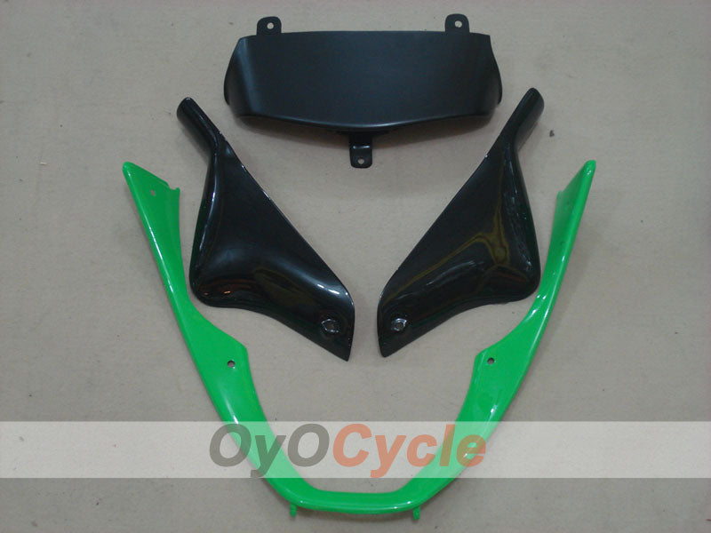Kit de carénage à injection pour NINJA ZX-6R 00-02 - Vert, Blanc - Style d'usine #OYO87901694