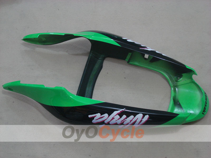 Kit de carénage à injection pour NINJA ZX-6R 00-02 - Vert, Blanc - Style d'usine #OYO87901694