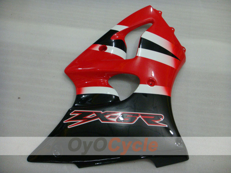 Kit de carénage à injection pour NINJA ZX-6R 00-02 - Rouge, Noir - Style d'usine #OYO87901697