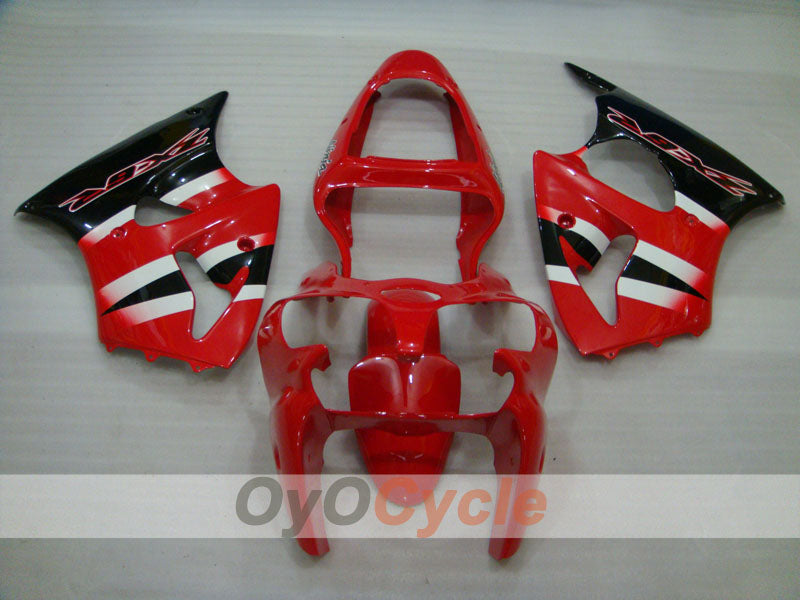 Kit de carénage à injection pour NINJA ZX-6R 00-02 - Rouge, Noir - Style d'usine #OYO87901697