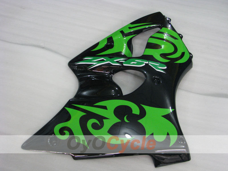 Kit de carénage à injection pour NINJA ZX-6R 00-02 - Vert, noir - Style d'origine #OYO87901704