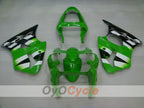 Kit de carénage à injection pour NINJA ZX-6R 00-02 - Vert, blanc - Style d'origine #OYO87901706