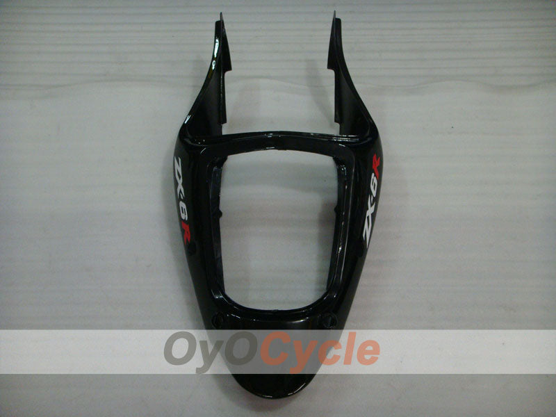 Kit de carénage à injection pour NINJA ZX-6R 00-02 - Rouge, noir - Flamme #OYO87901711